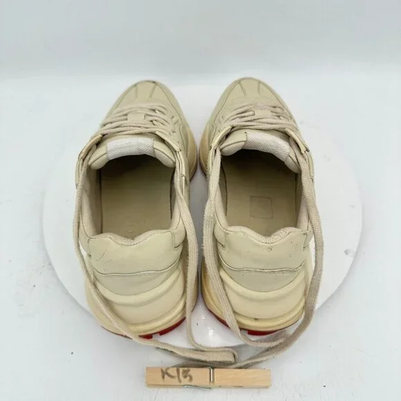 Gucci x Doraemon Rhyton Women Size EU 37 US 7 White Beige Leather Shoes - Picture 9 of 11